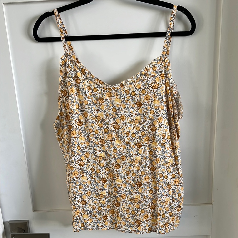 Old Navy Yellow Camisole Ruffled Relaxed Fit